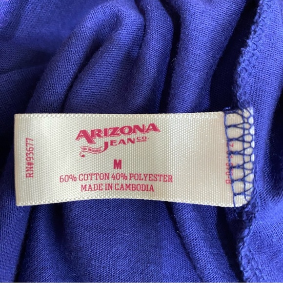 Arizona Jeans Co. Purple & Gold Be Kind Be Silly Be You Floral Tee - Picture 7 of 8